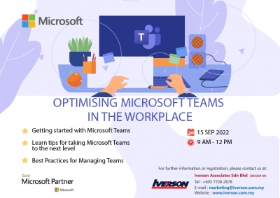 [Free Webinar] Microsoft - Optimising Microsoft Teams in The Workplace